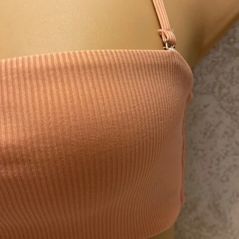 Zaful Peach Bikini Top